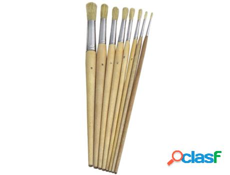 Pincel brico redondo cerda blanca n 1