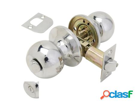 Pomo puerta wolfpack con condena cromado para baños