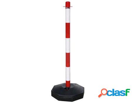 Poste para cadena plastico 90 cm. con base