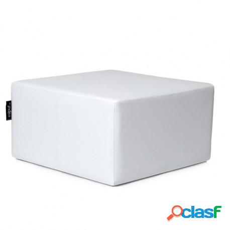 Puff Cuadrado Cube 75x75 - Polipiel Blanco