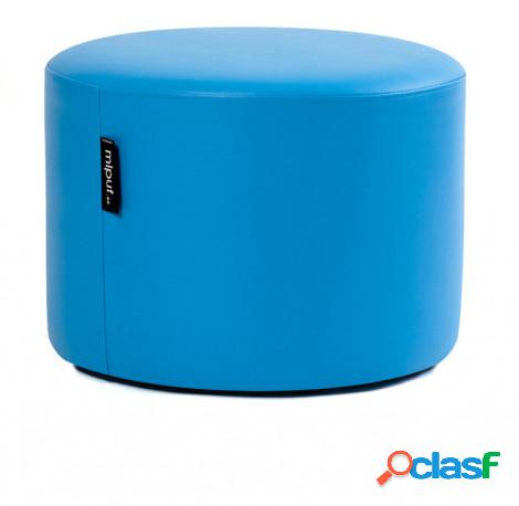 Puff Taburete 60x45 - Polipiel Azul Turquesa