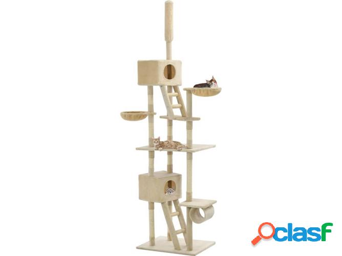 Rascador de Techo Árbol para Gatos VIDAXL c/ postes sisal