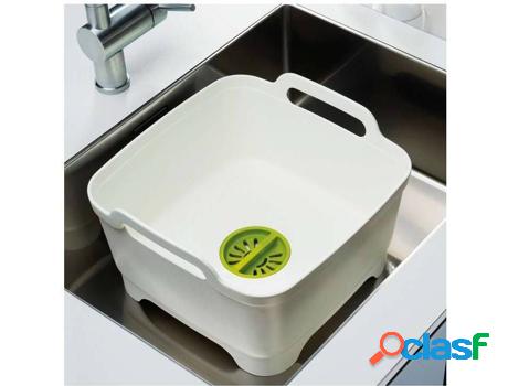 Recipiente de Vajilla JOSEPH JOSEPH Wash & Drain Blanco