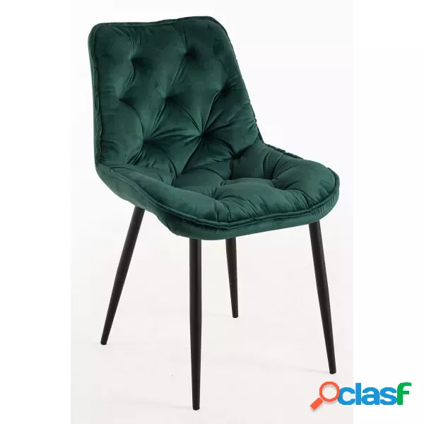 RegalosMiguel - Silla Miska Terciopelo - Verde