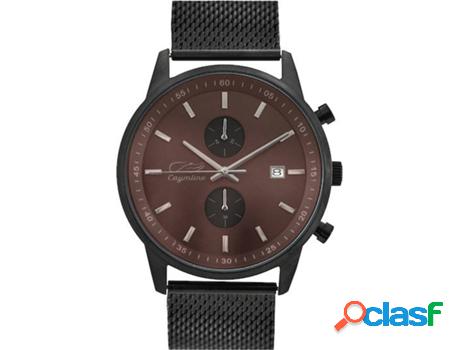 Reloj CAYMLINE Brown & Black Matte Hombre (Acero - Hombre)