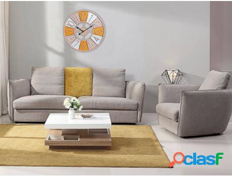 Reloj OZAIA (Multicolorido - Madera - 50x50x4 cm)
