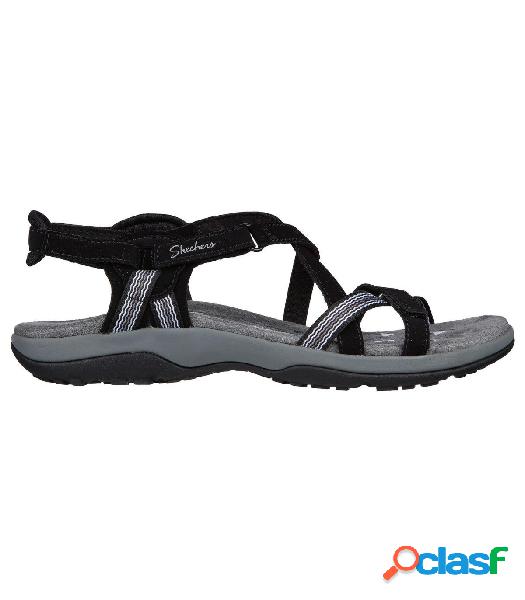 Sandalias Skechers Reggae Slim Sun Mujer Black 39