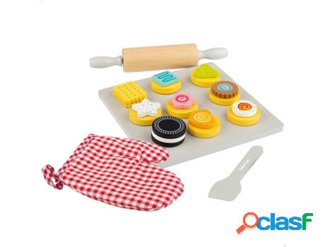 Set de galletas WOOMAX de madera (24 meses - 20x20x0.1x0.1