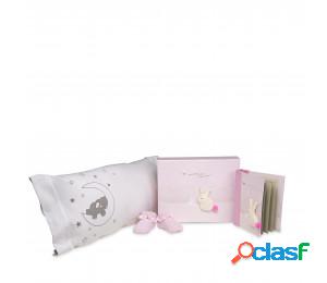 Set regalo cojín elefante rosa