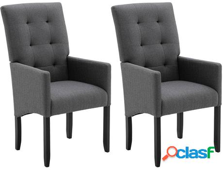 Silla VENTA-UNICA Melisende (Gris - Tejido - 106x60x67 cm -