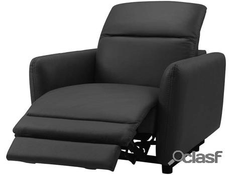 Sillón VENTA-UNICA Cleophee (Piel - Negro - 79x83x102 cm)