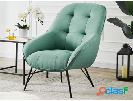 Sillón VENTA-UNICA Fango (Tejido - Verde - 74x86x94 cm)