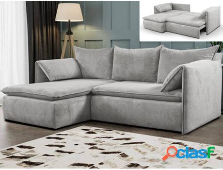 Sofá Cama PASCAL MORABITO Teodora (Gris - Tejido -