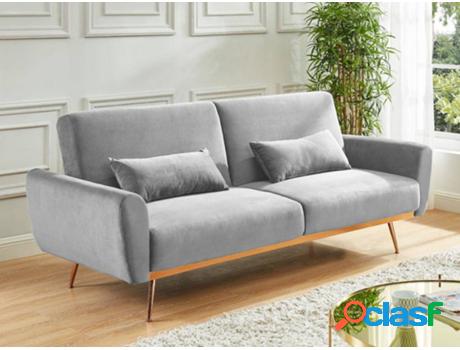 Sofá Cama VENTA-UNICA (Gris - Tejido - 86x208x84 cm)