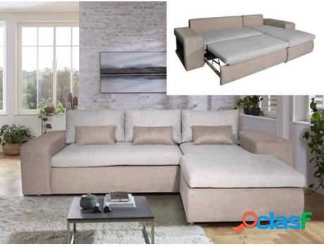 Sofá Cama VENTA-UNICA Isidore (Beis - Tejido - 90 x 278 x