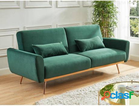 Sofá Cama VENTA-UNICA (Verde - Tejido - 86x208x84 cm)
