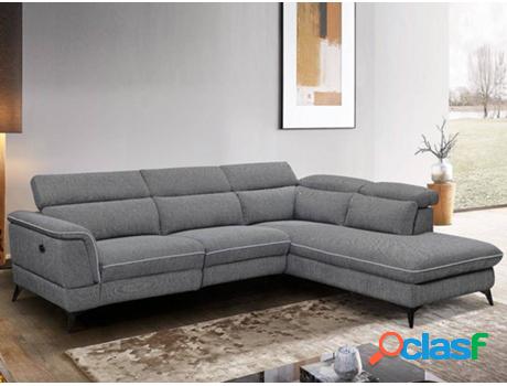 Sofá VENTA-UNICA Copoli (Tejido - Gris - 93x273x213 cm)