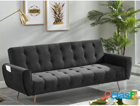 Sofá VENTA-UNICA Polani (Tejido - Gris - 83x209x83 cm)