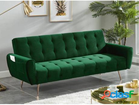 Sofá VENTA-UNICA Polani (Tejido - Verde - 83x209x83 cm)