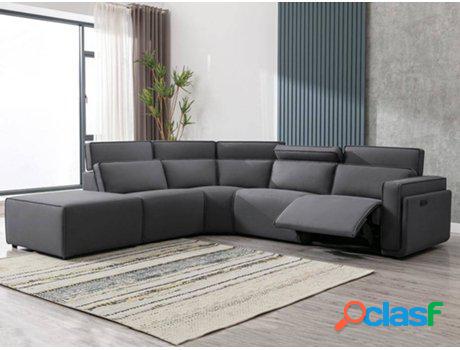Sofá VENTA-UNICA Sardis (Tejido - Gris - 80x294x272 cm)