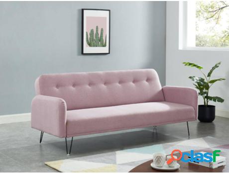 Sofá VENTA-UNICA Tess (Rosa - Tejido - 80x200x82 cm)