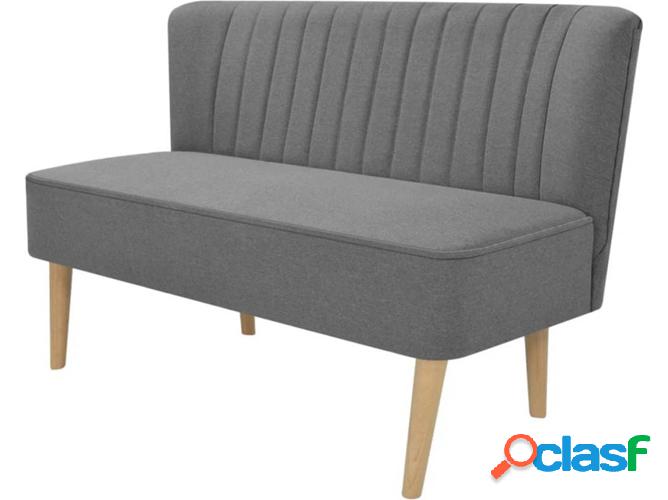Sofá VIDAXL Tejido gris claro 117x55,5x77