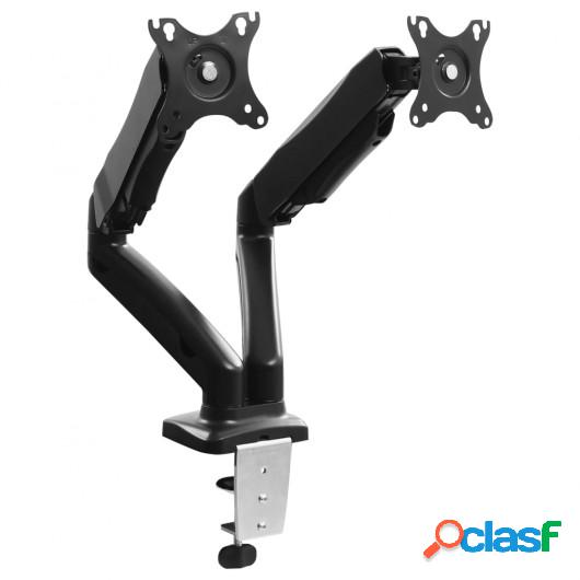 Soporte monitor TV 13"-27" con brazo dual de muelle de gas