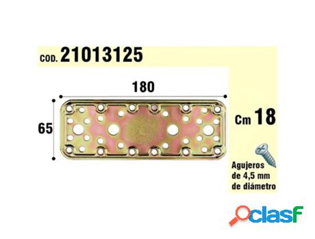 Soporte para madera placa bicromatada 65x180 mm.