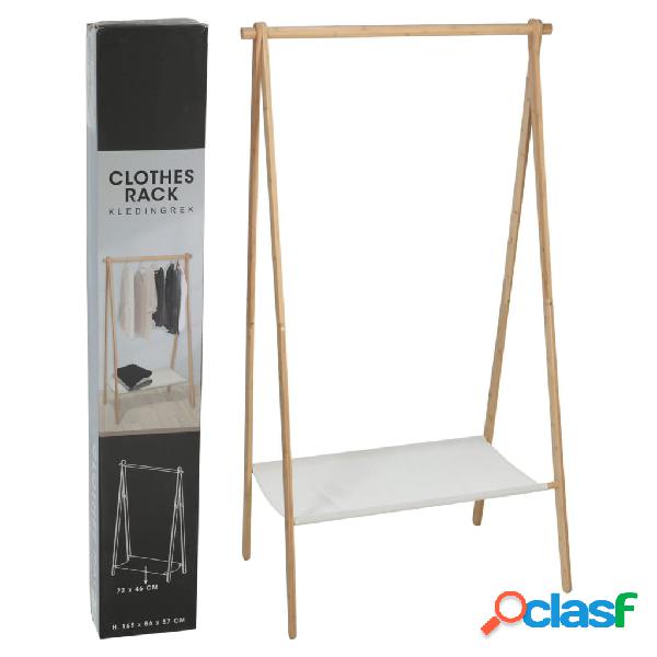 Storage solutions Perchero con 1 estante madera de pino