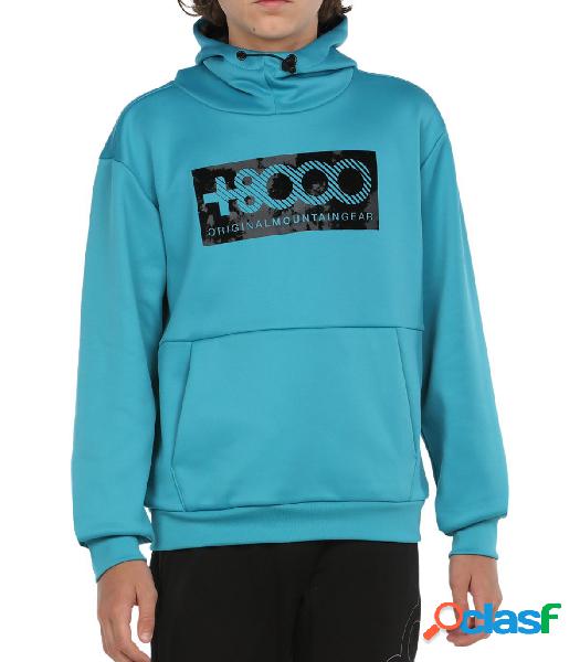 Sudadera +8000 Naval J 013 Niños Turquesa 8