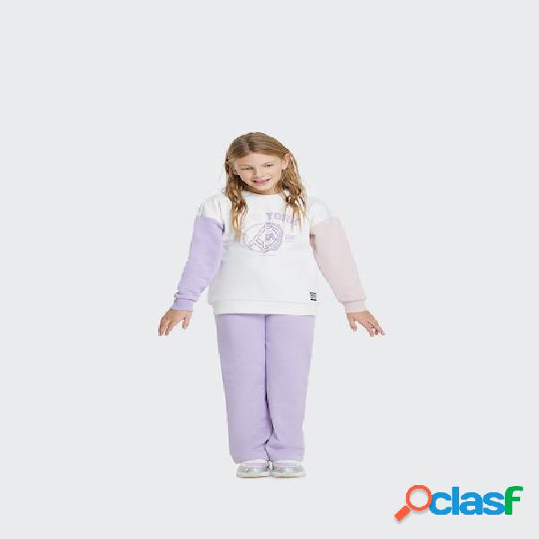 Sudadera casual Tenth bicolor niña