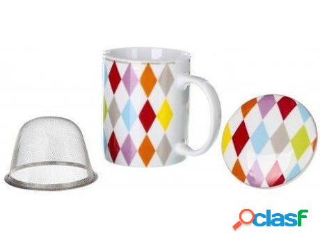 Té HOGAR Y MÁS Infusión De Porcelana Rombo (8,20 x 8,20