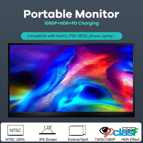 T-bao T16A Monitor portátil de 15 '' con pantalla IPS 1080P