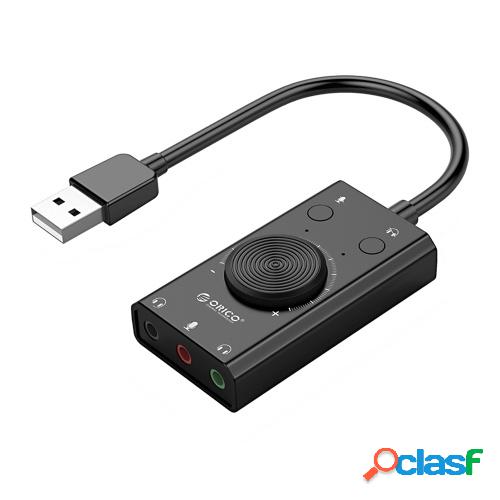 Tarjeta de sonido USB Plug and Play Adaptador de sonido