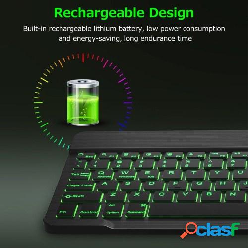 Teclado BT inalámbrico de 10 pulgadas Teclado BT recargable