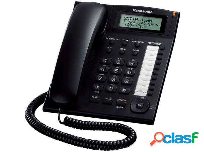 Teléfono Fijo PANASONIC KX-TS880EXB Negro