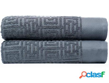 Toalla de Baño OZAIA Burby (Gris - Tejido - x140x70 cm - 2