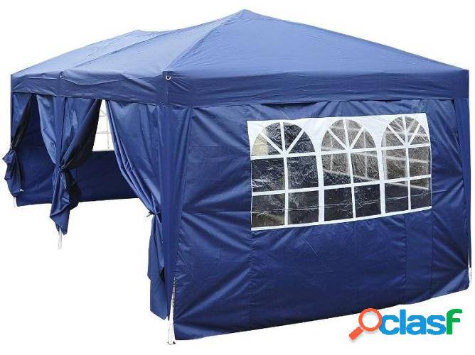 Toldo HOMCOM 01-0241 Azul (6x3x2,55 m)