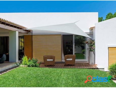 Toldo Triangular VENTE UNIQUE Cuenca (Creme- Tecido-