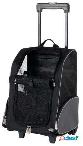 Trolley-Mochilla perro, nylon Negro Trixie