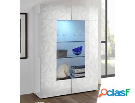 Vitrina VENTA-UNICA Eris (Aglomerado - Blanco - 166x121x43