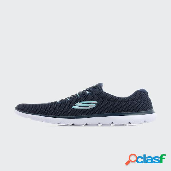 Zapatilla Skechers summits triple navy mujer