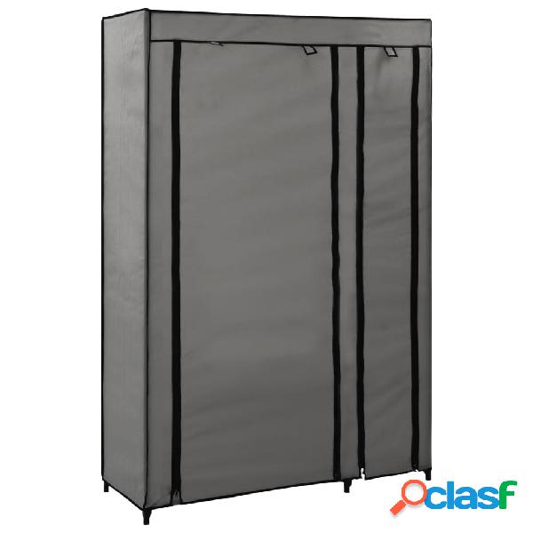 vidaXL 282423 Folding Wardrobe Grey 110x45x175 cm Fabric
