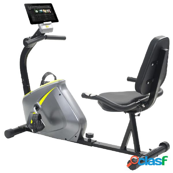 vidaXL Bicicleta estática reclinada magnética con
