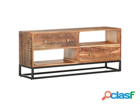 vidaXL Mueble para TV de madera maciza de acacia rugosa
