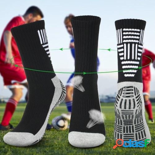 1 par de calcetines de fútbol transpirables antideslizantes