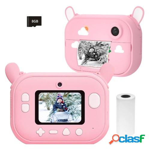 1080P HD Mini cámara para niños Impresora fotográfica