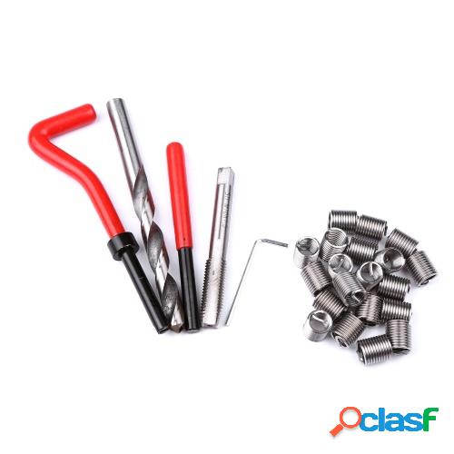 75pcs Kit de reparación de roscas Taladro HSS métrico