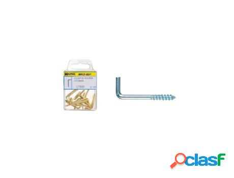Alcayatas rosca zincada 19x60 mm. brico self 10 unidades