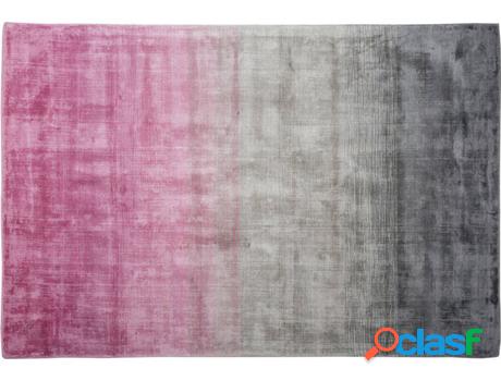 Alfombra BELIANI Ercis (Rosa - Viscosa -140x200x1.2 cm)